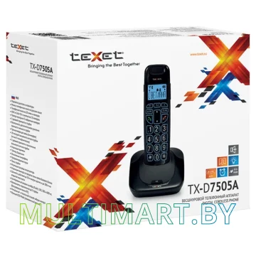 Радиотелефон TeXet TX-D7505A картинка 3